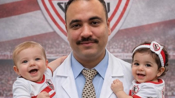 عشان بطولة الدوري .. طبيب أطفال يعلنها : الكشف مجاني لأي ابن أو بنت لابس تيشيرت الزمالك .. خاص