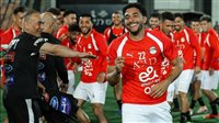 ممر شرفي في تدريب المنتخب الوطني احتفالًا بمرموش واللاعبين الجدد