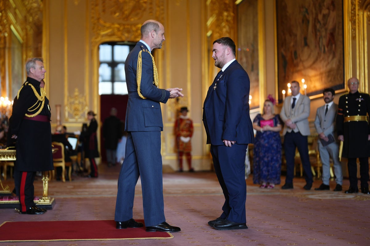 Luke Littler offers Prince William World Darts Championship tickets at Alexandra Palace after receiving MBE
