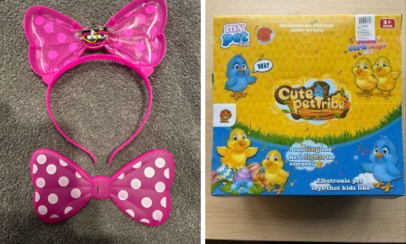 80,000 LED toys and shot glasses recalled after battery hazard discovered