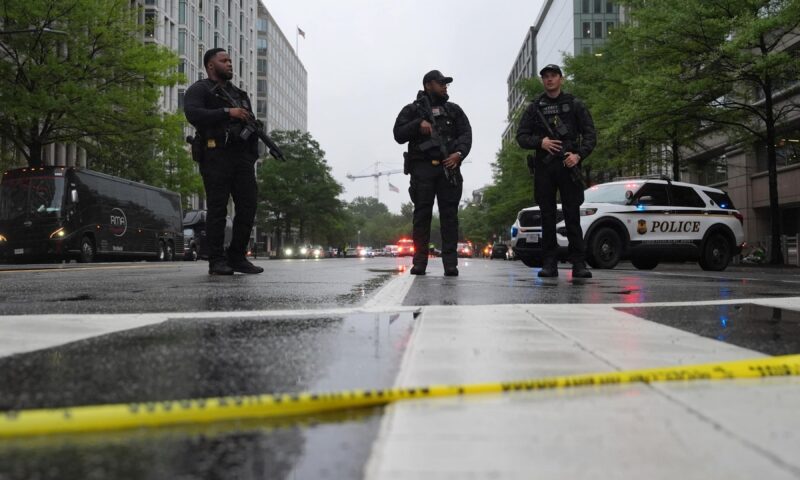 US Secret Service and police respond to reports of shots fired near White House