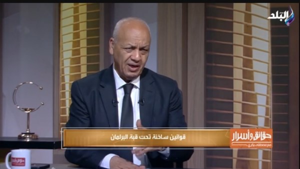 مصطفى بكري: هناك خونة يسعون إلى تشكيك المواطنين في مؤسسات الدولة