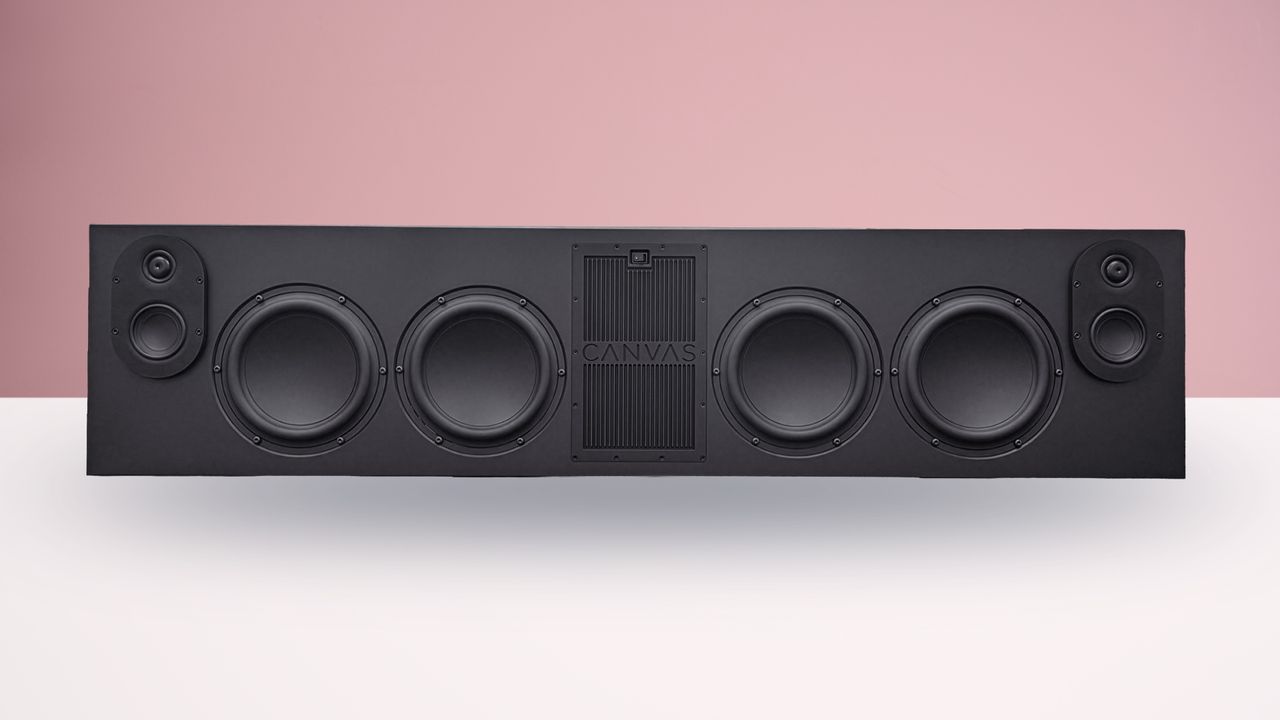 The best of both worlds for soundbars and loudspeakers? Canvas hi-fi’s new bar is pushing the definition, by packing huge 8-inch drivers into a frame that fits below your TV — and the company boldly says it’s ‘the world’s first audiophile soundbar’
