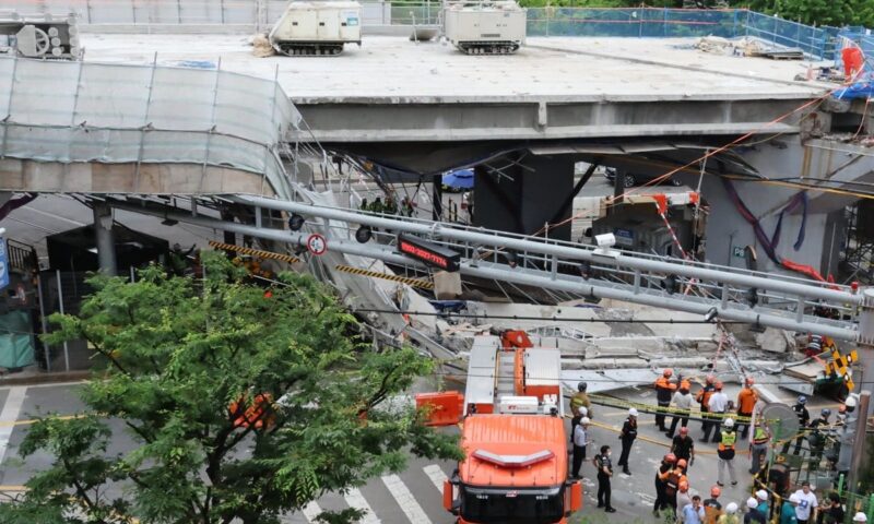 3 killed in South Korea after ageing overpass collapses during safety check