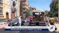 رصف وترميم الطرق والشوارع الرئيسية لتحسين الحركة المرورية ببني سويف