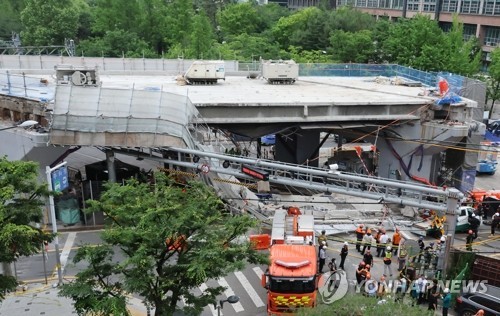 (6th LD) Death toll rises to 3 in Seoul overpass collapse