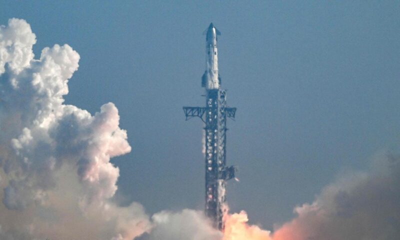 SpaceX launches its biggest, most beefed-up Starship yet on test flight