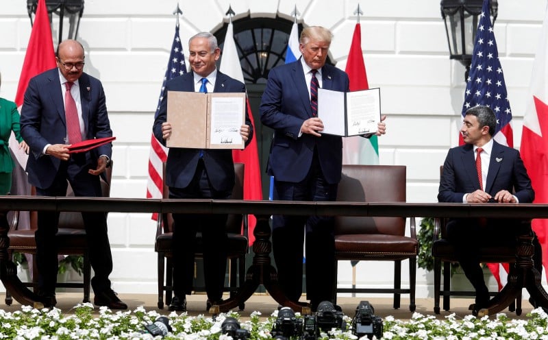 Trump links Abraham Accords to any Iran deal