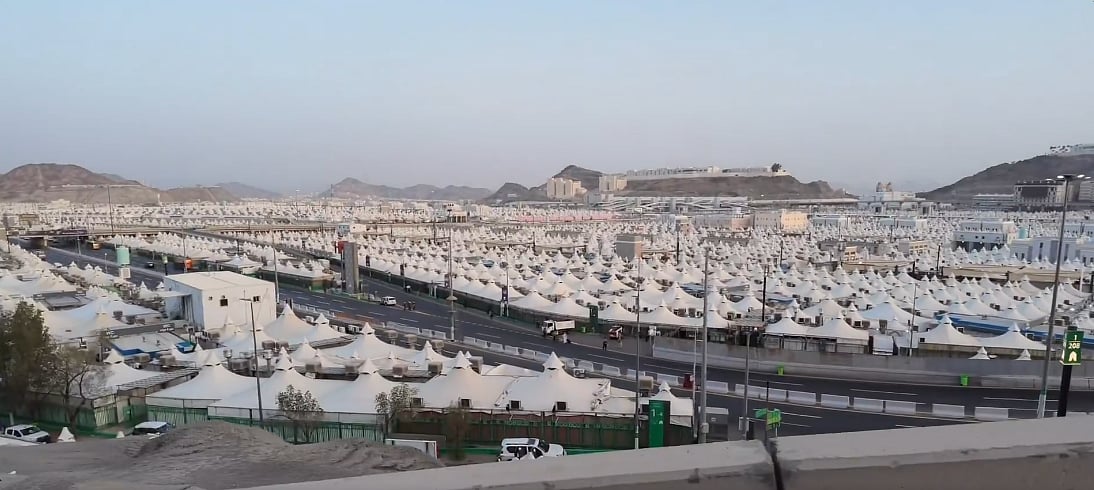 مشعر منى.. أكبر تجمع خيام بالعالم على مساحة تتجاوز مليوني متر