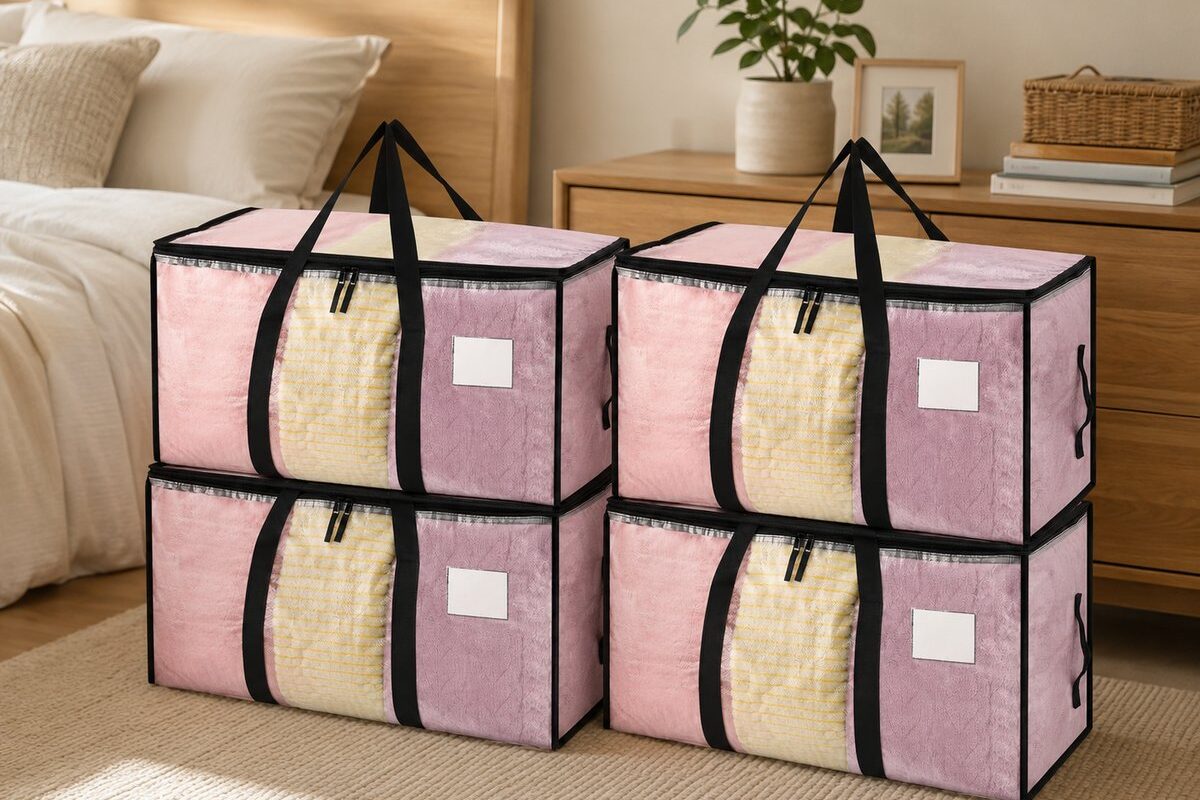 Shoppers say these storage bags are so useful around their homes they bought more than one set (aff)