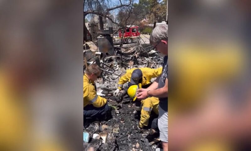 Firefighters salvage wedding ring from ruins of burned home