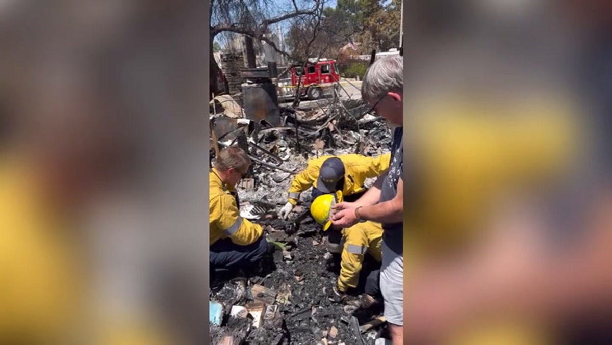 Firefighters salvage wedding ring from ruins of burned home