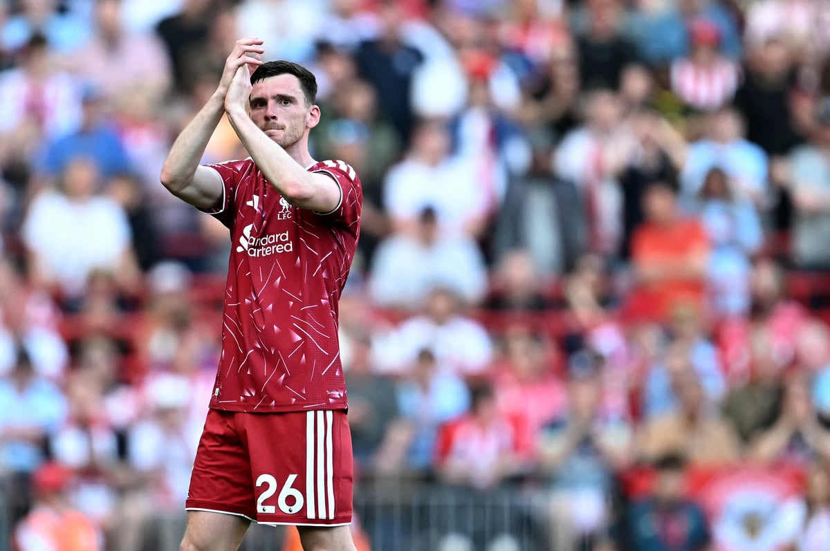 Andy Robertson given emotional Liverpool send-off with giant Anfield tifo as next club ‘confirmed’