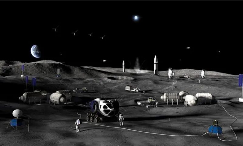 NASA ramps up its effort to build a base on the moon and sets a timetable for the project