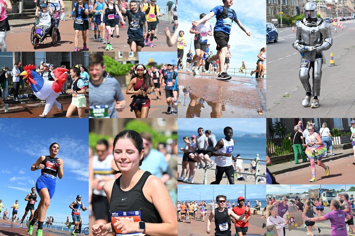 In pictures: Thousands tackle city-to-coast route in sweltering Edinburgh Marathon