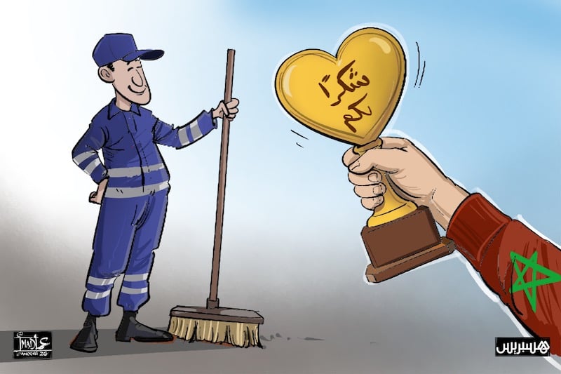 شكرا لأبطال النظافة