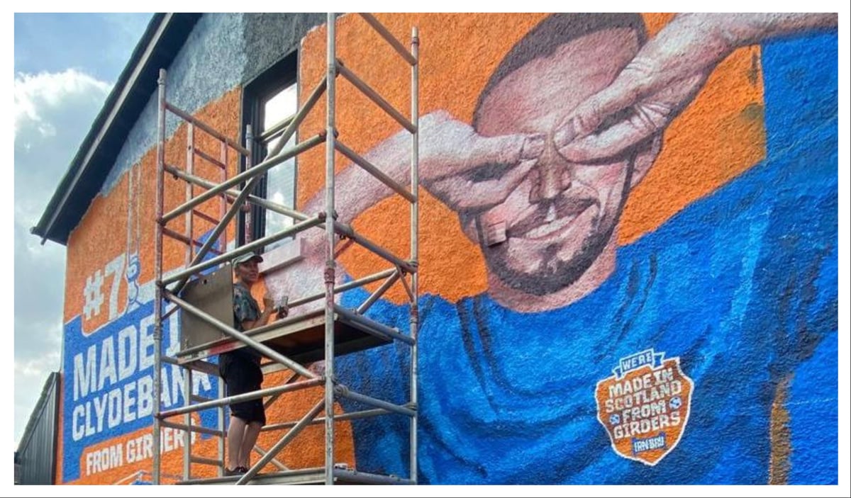 Scotland World Cup star John McGinn gets the mural treatment to match Scott McTominay