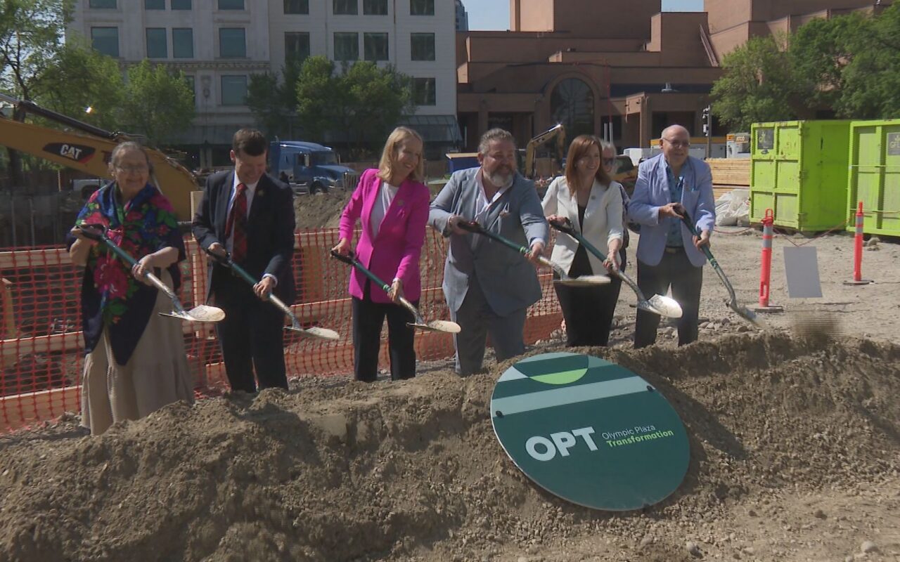 Construction begins on Olympic Plaza transformation project in downtown Calgary