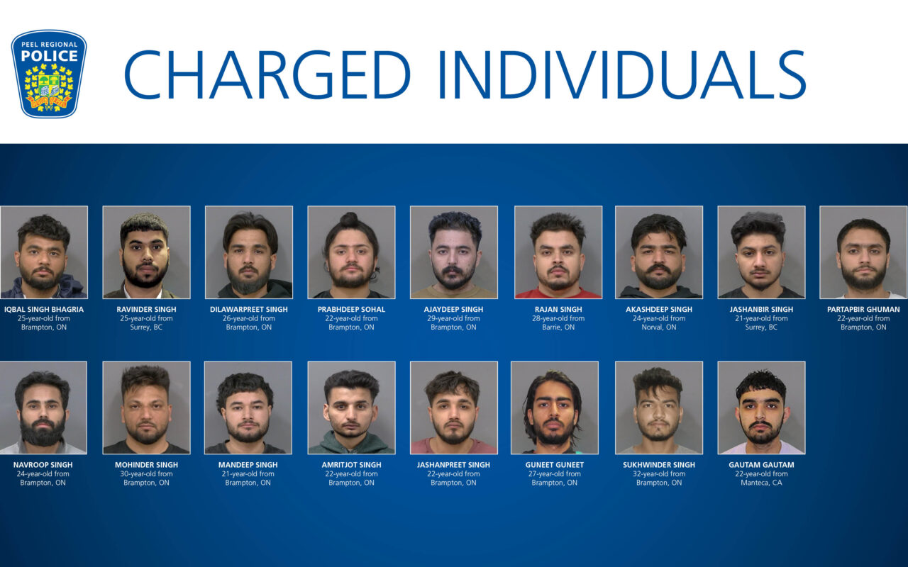 17 arrested for violent extortions targeting South Asian community in Ontario