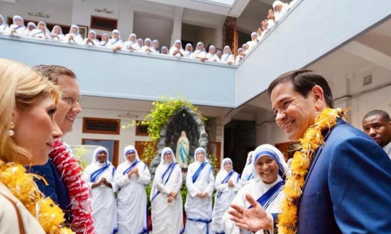 Rubio visits Saint Teresa’s Mother House as Trinamool, BJP spar about group’s FRCA status
