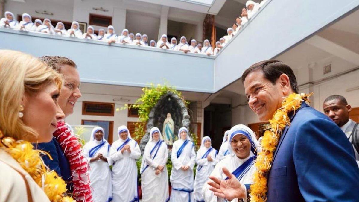 Rubio visits Saint Teresa’s Mother House as Trinamool, BJP spar about group’s FRCA status