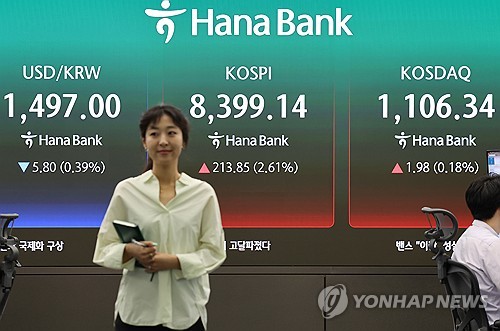 (LEAD) Seoul shares close at new high on tech rally, Mideast optimism