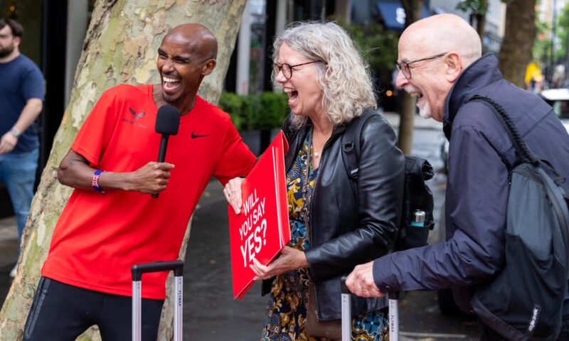 Sir Mo Farah challenges the public to escape their comfort zones