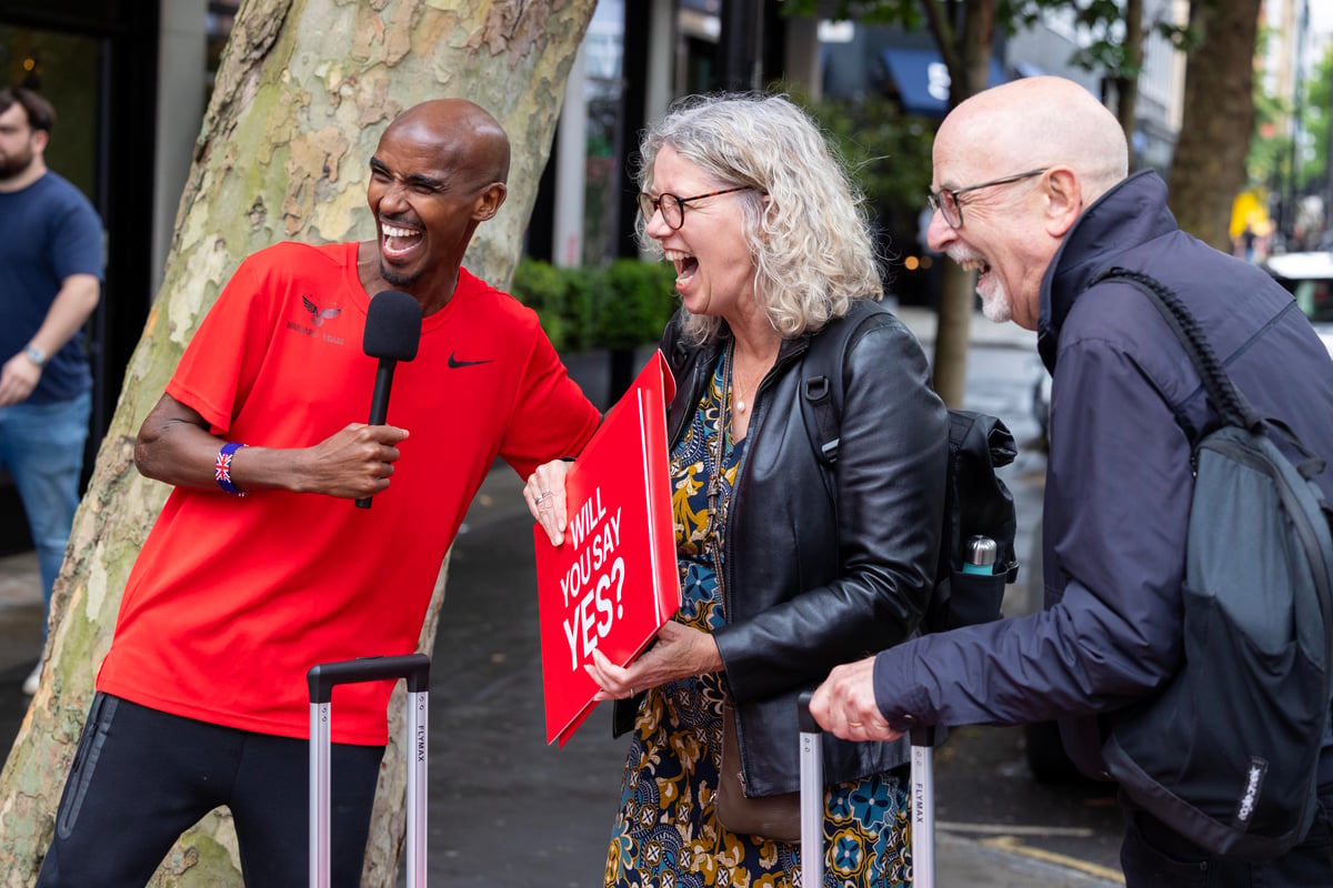 Sir Mo Farah challenges the public to escape their comfort zones