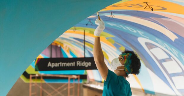 Artist and athlete Glend Lumbao traverses verts and miles in first solo show