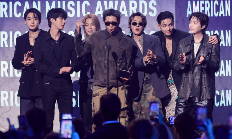 BTS Wins Artist of the Year at American Music Awards, as Katseye, Sombr, ‘Golden’ Also Score Top Honors: Complete Winners List