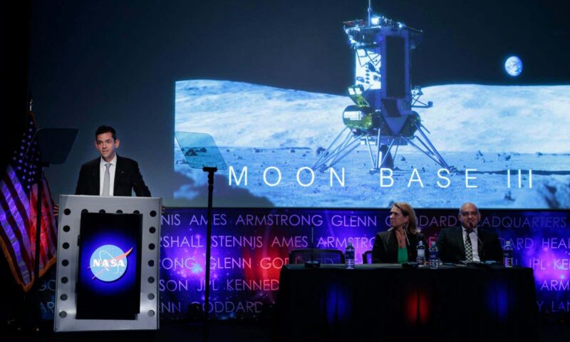 NASA plans a base on the moon spanning hundreds of square kilometres