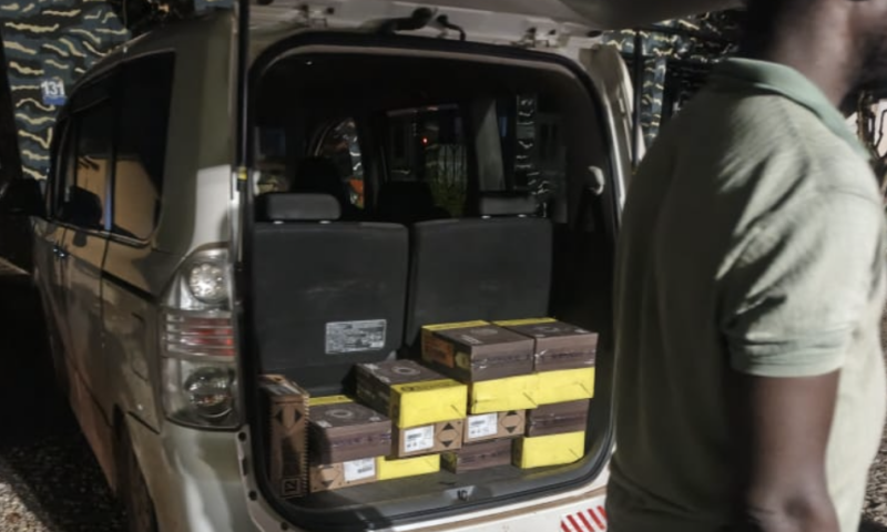 Driver arrested with 14 boxes of ammunition during midnight police operation