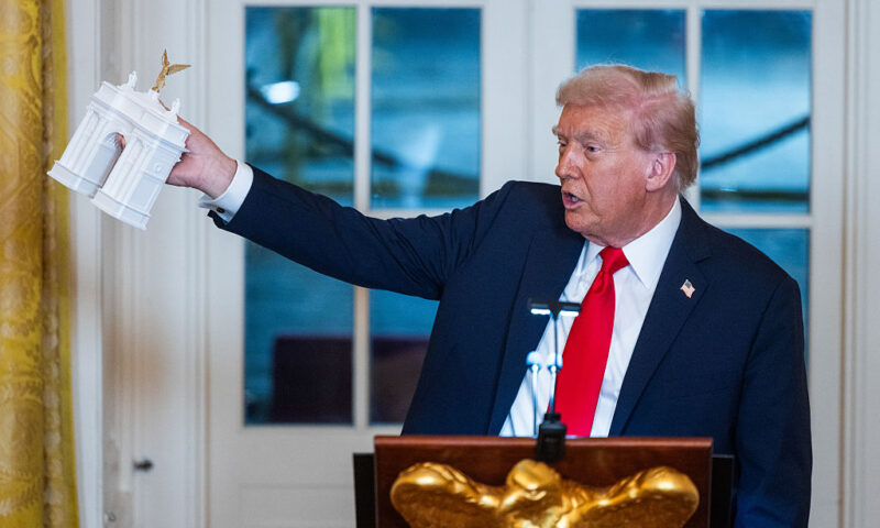 House Democrats to Introduce Bill to Block Trump’s Triumphal Arch Amid Backlash Over ‘Vanity’ Projects
