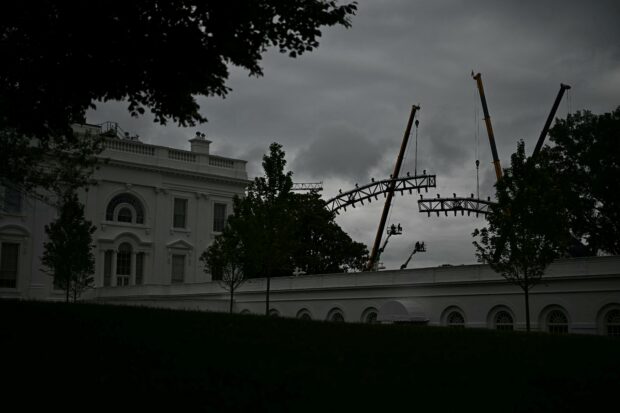 UFC cage being built at White House for Trump’s 80th birthday