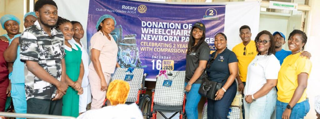 Rotary Club of Accra-Odadee AOGA marks 2nd anniversary with donations to mothers, hospitals