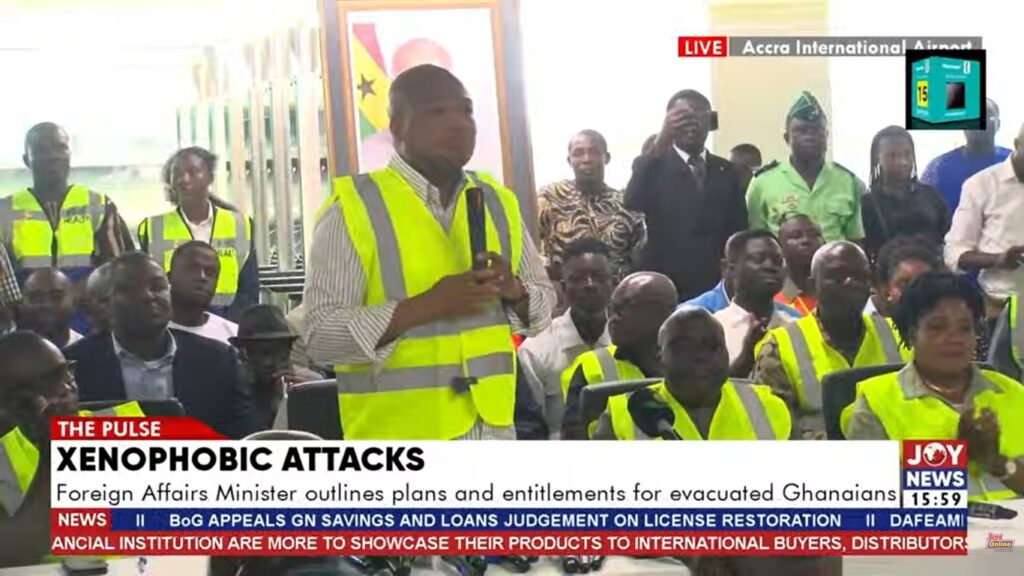 26 Ghanaian prisoners among first evacuees from South Africa — Ablakwa