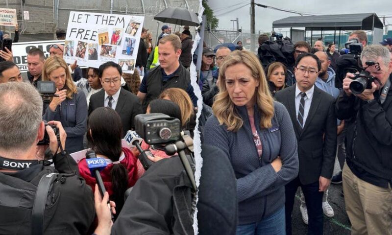 New Jersey governor, Democratic senator spend Memorial Day protesting ICE facility