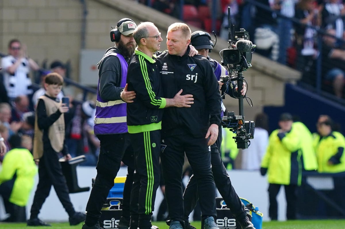 Neil Lennon gives Dunfermline future update, says dog is in trouble and reacts to Celtic chant