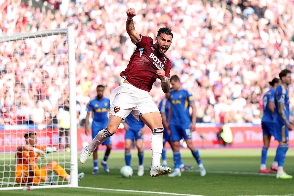 West Ham United 3 Leeds United 0: Whites unable to find reserves to influence survival Sunday
