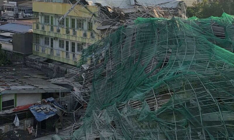 ⁠Under-construction building collapses in Philippines, trapping workers