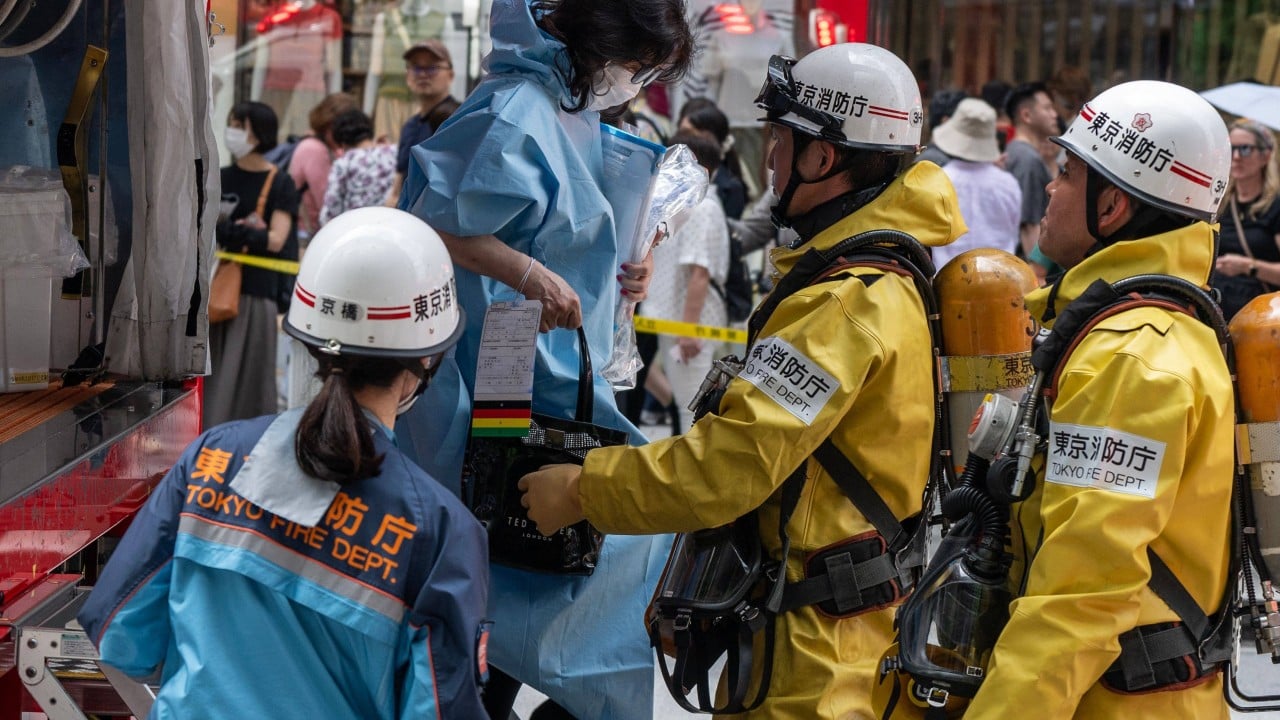 Dozens injured in Japan after man sprays ‘smelly’ liquid in Tokyo shopping centre