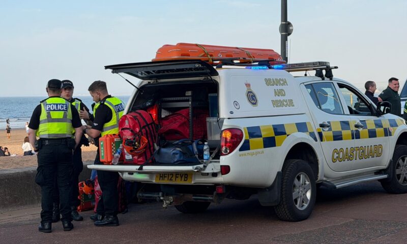 Major emergency response as two girls in trouble in the water at Edinburgh’s Portobello Beach