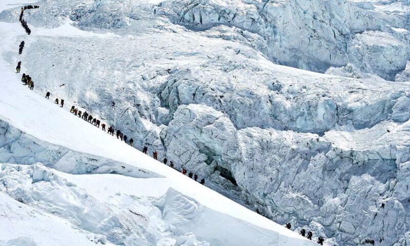 Record number of climbers summit Mount Everest from Nepali side despite overcrowding concerns