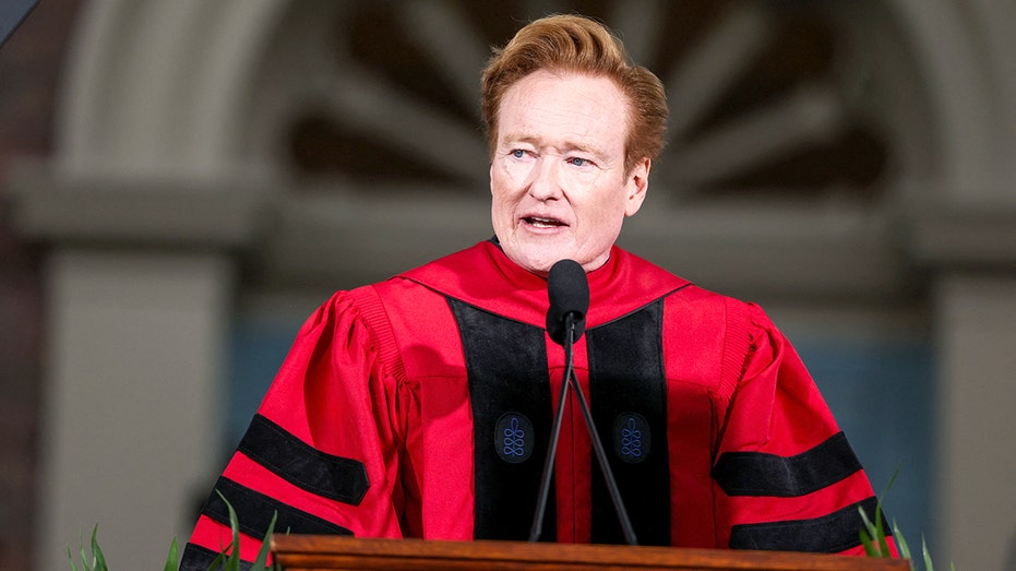 Comedian Conan O’Brien fires back at Trump administration during Harvard commencement speech