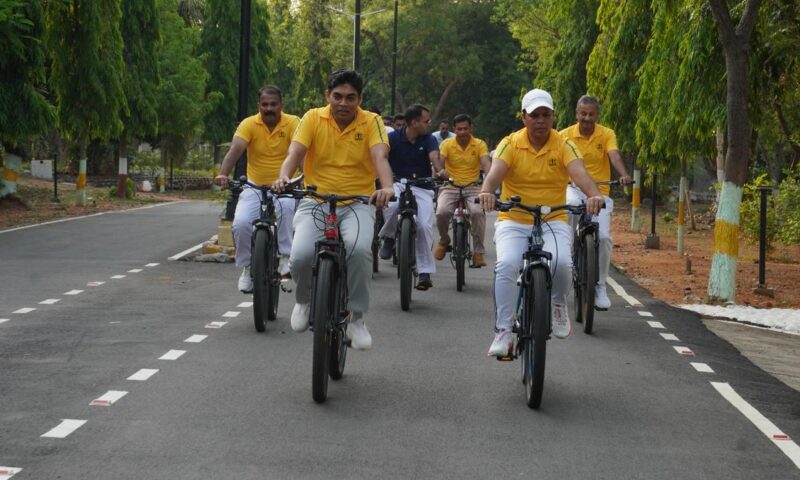 Sundays on Cycle initiative for CISF inaugurated in Ranipet