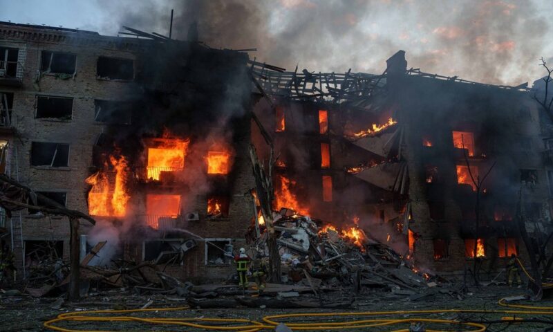 Russia hits Kyiv with ballistic missile, damages buildings and schools
