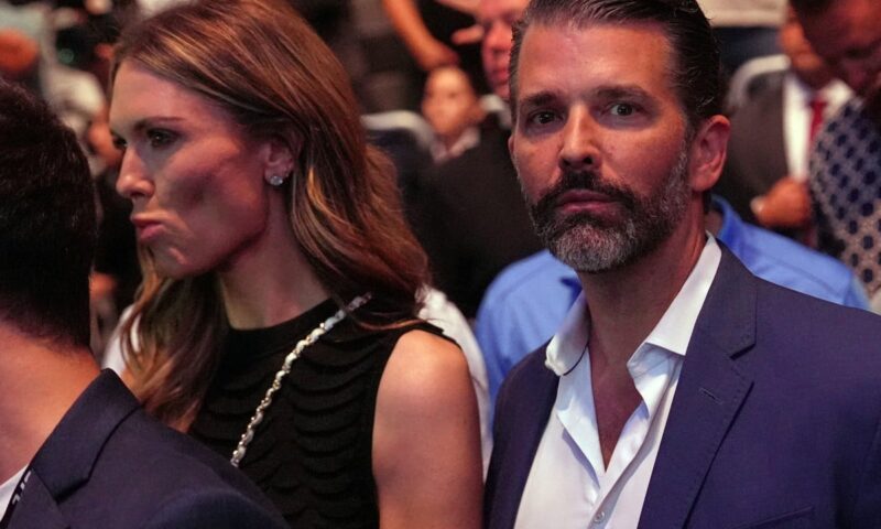 Trump says he won’t attend son Donald Trump Jnr’s wedding to Bettina Anderson