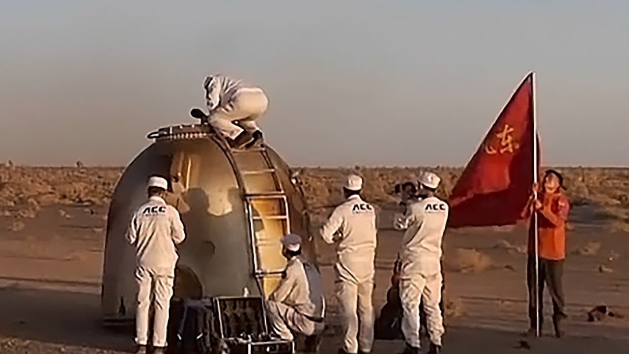 Chinese astronauts land safely in former top secret nuclear missile test site
