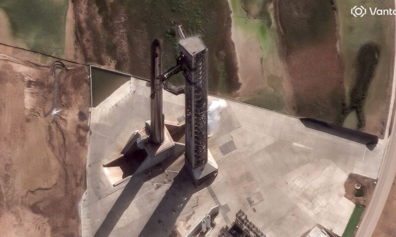 Starship V3 from space: Satellite snaps amazing photo of SpaceX megarocket on the pad