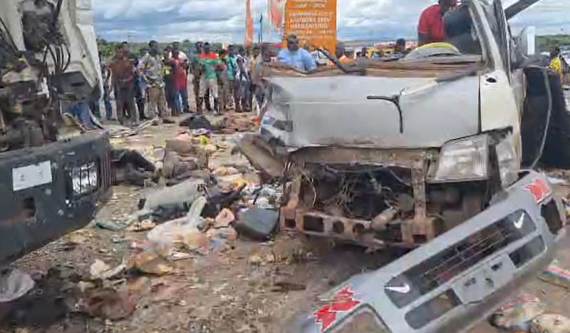 12 dead, 2 critically injured in fatal crash on Nkenkensu highway